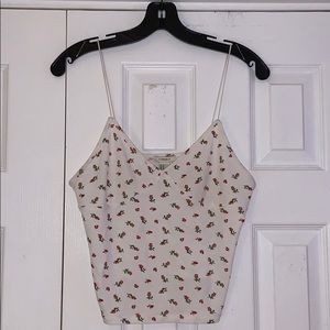 Forever 21 spaghetti strap floral tank top